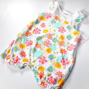 NWT Swiggles Baby 3-6 Mo 6-9 Mo Jumpsuit Bubble Romper Cute Ruffle Floral